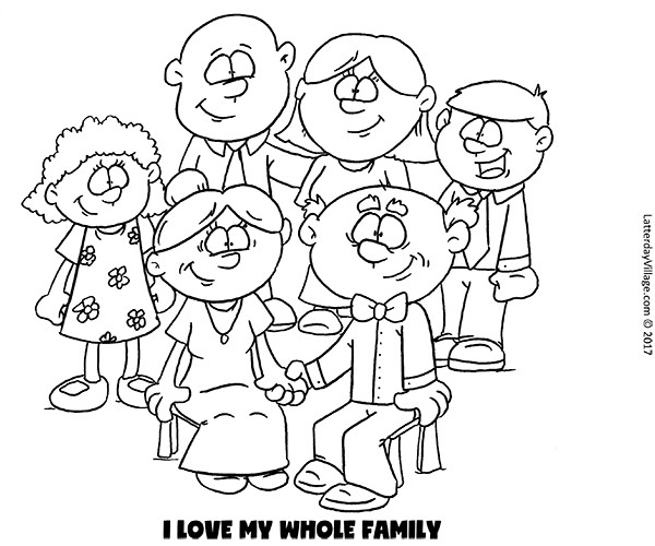 Best ideas about Coloring Pages For Girls From I Love My Family
. Save or Pin I Love My Whole Family Coloring Pages Now.