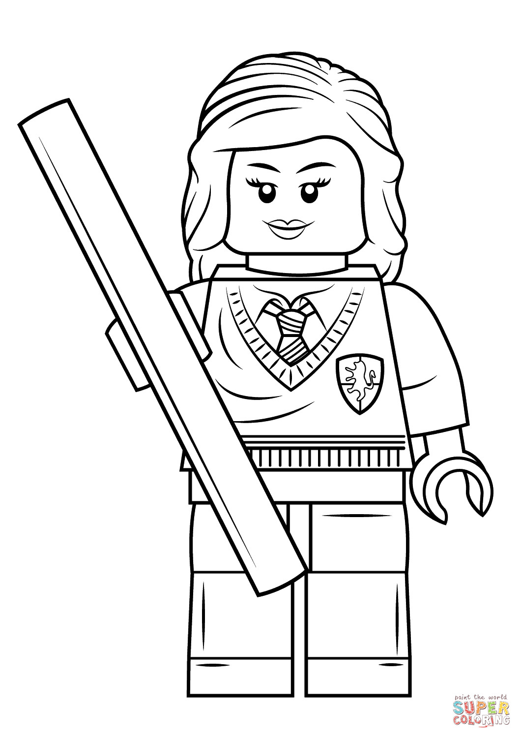 Coloring Pages For Girls Lego
 Lego Hermione Granger coloring page