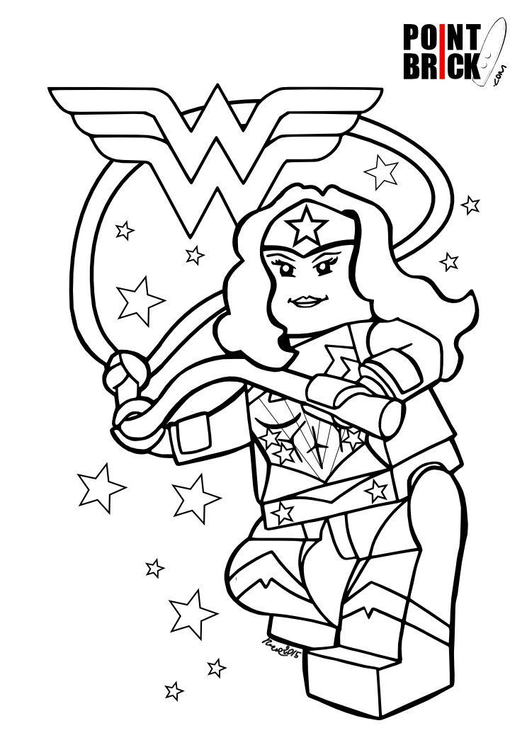 Coloring Pages For Girls Lego
 Disegni da colorare Capitan America e Wonder Woman