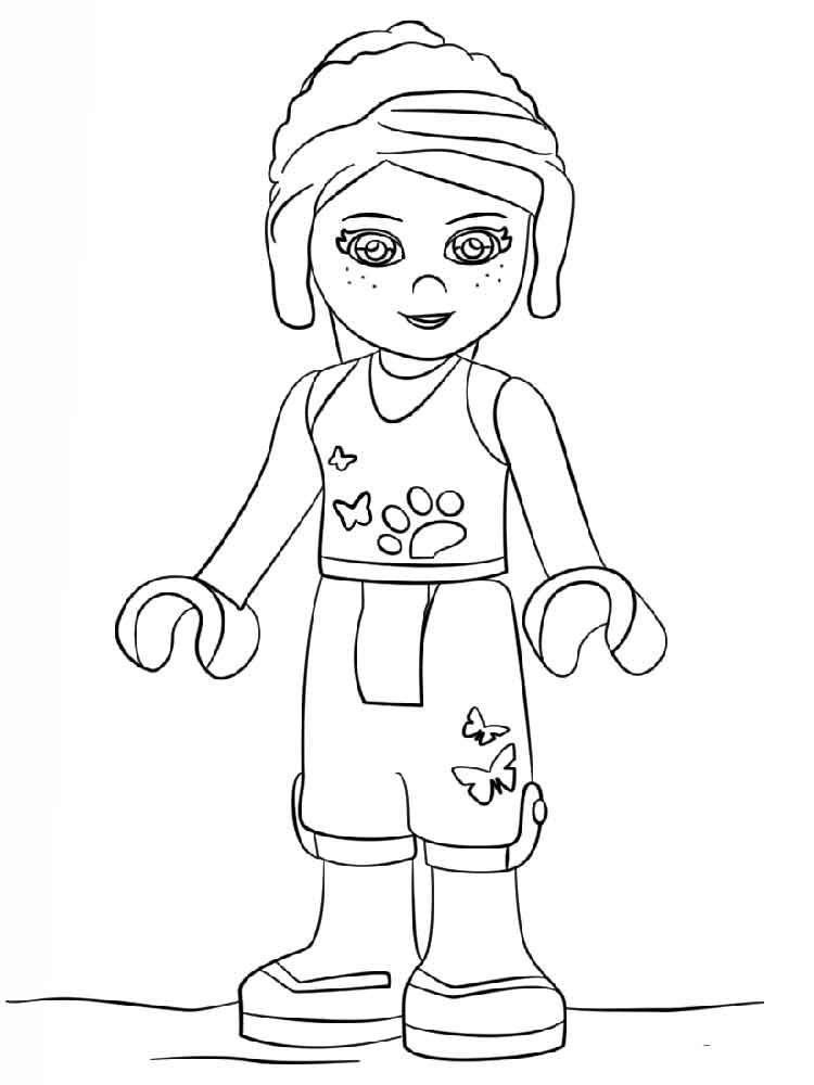 Coloring Pages For Girls Lego
 Girl Lego Free Colouring Pages