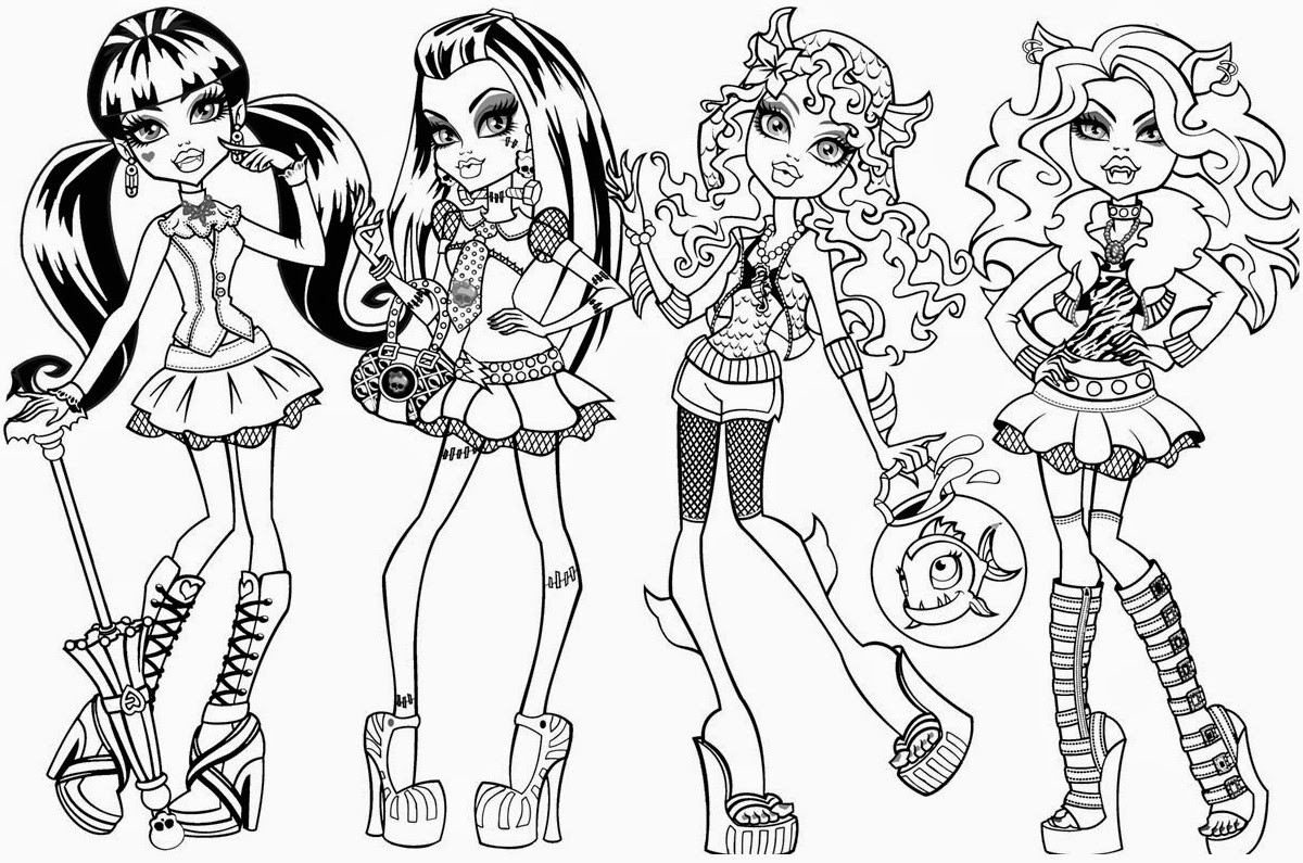 Coloring Pages For Girls Monster High Printable
 free coloring pages for girls monster high printable