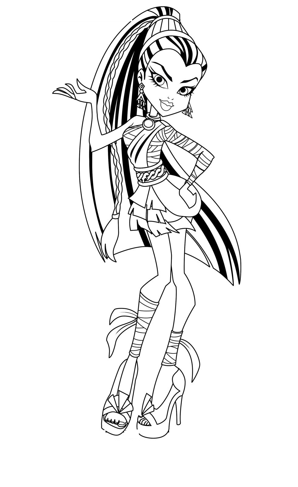 Coloring Pages For Girls Monster High Printable
 Free Printable Monster High Coloring Pages for Kids