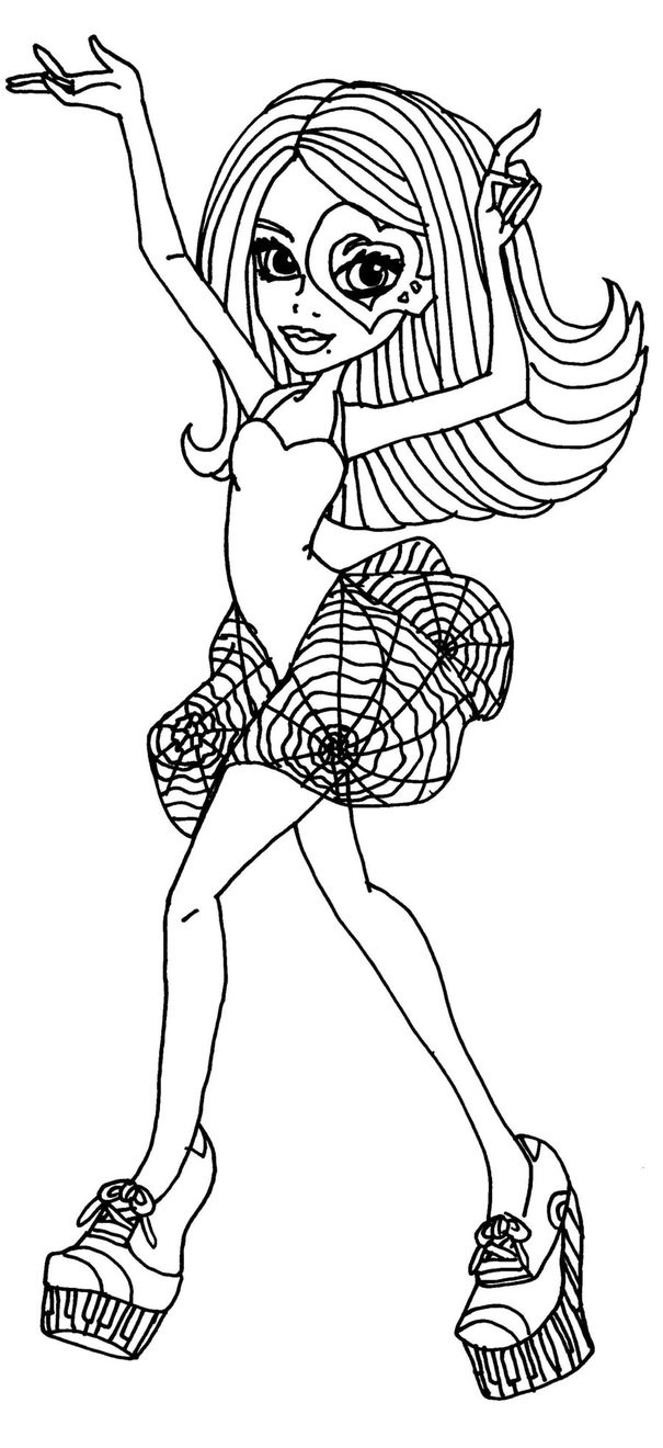Coloring Pages For Girls Monster High Printable
 Monster high coloring pages