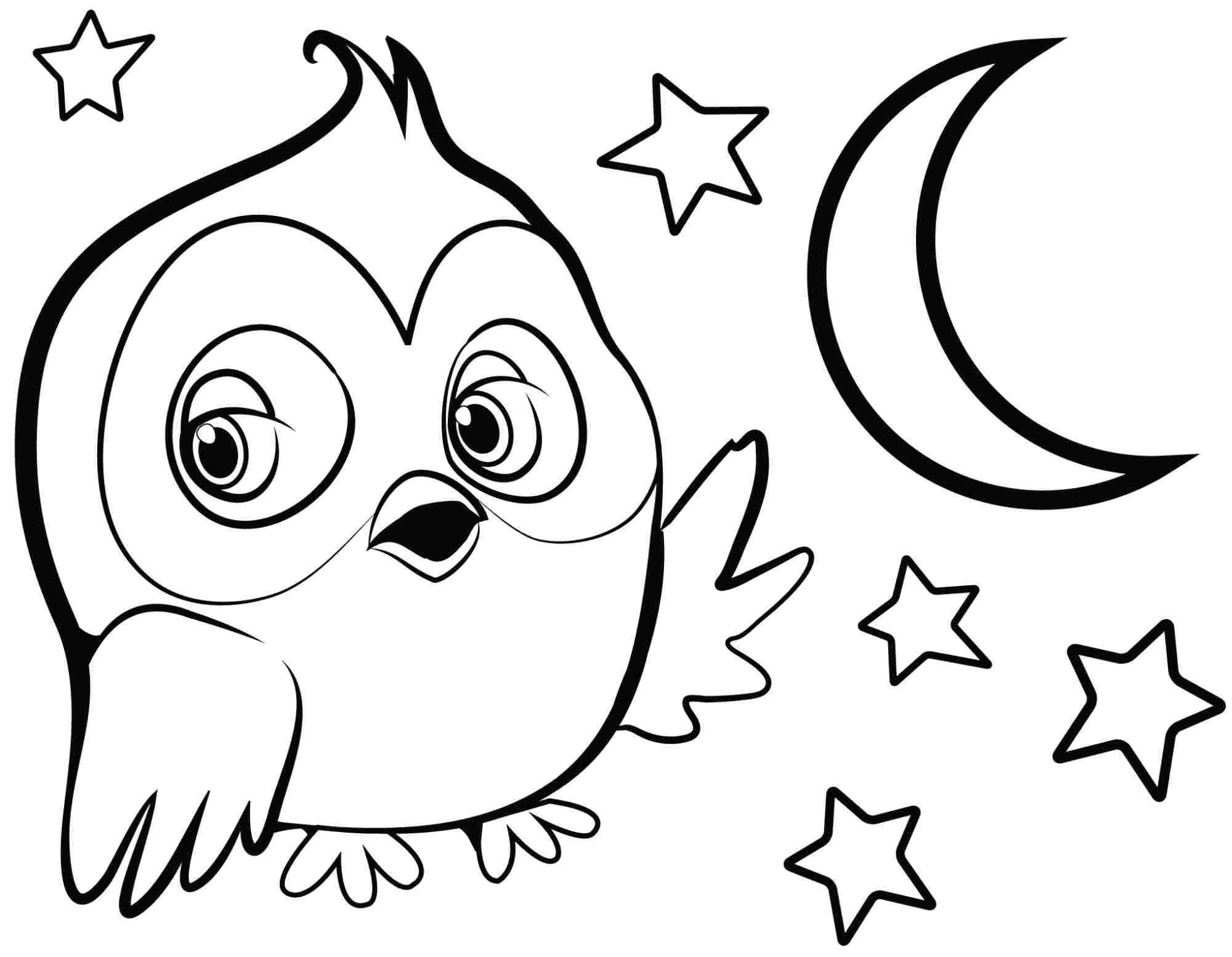 Coloring Pages For Girls Owls
 Cute Owl Coloring Pages To Print Coloring Home