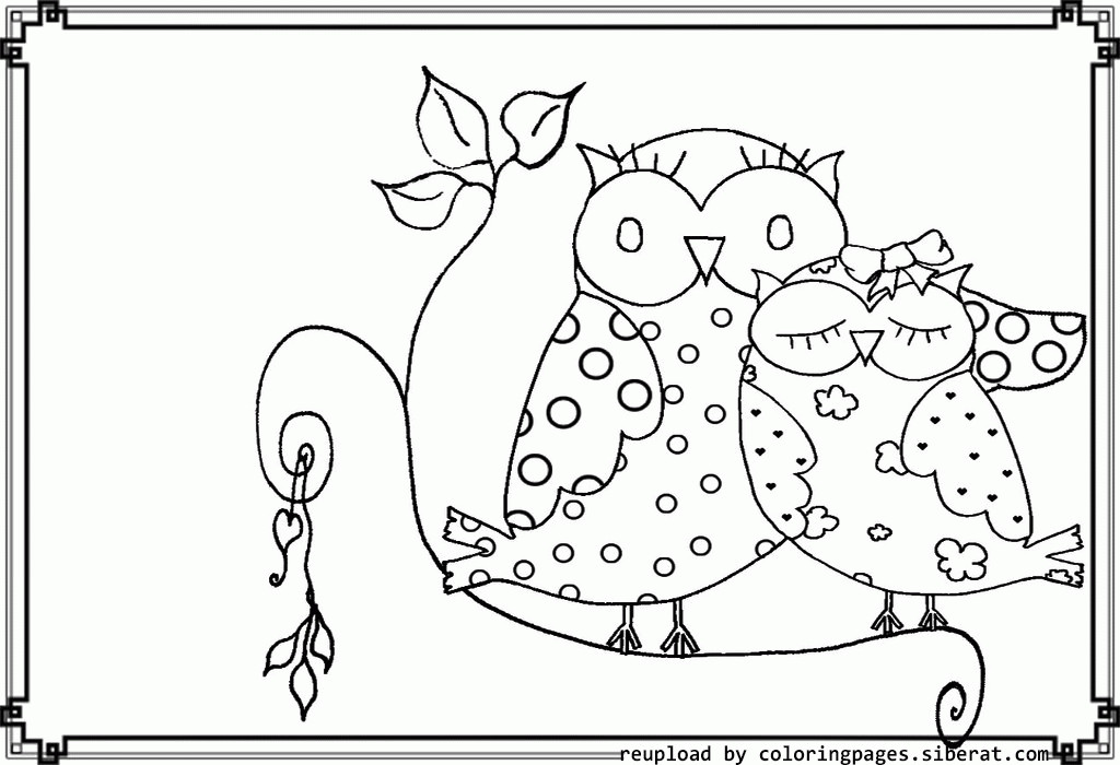 Coloring Pages For Girls Owls
 Free Printable Coloring Pages Owls Coloring Home