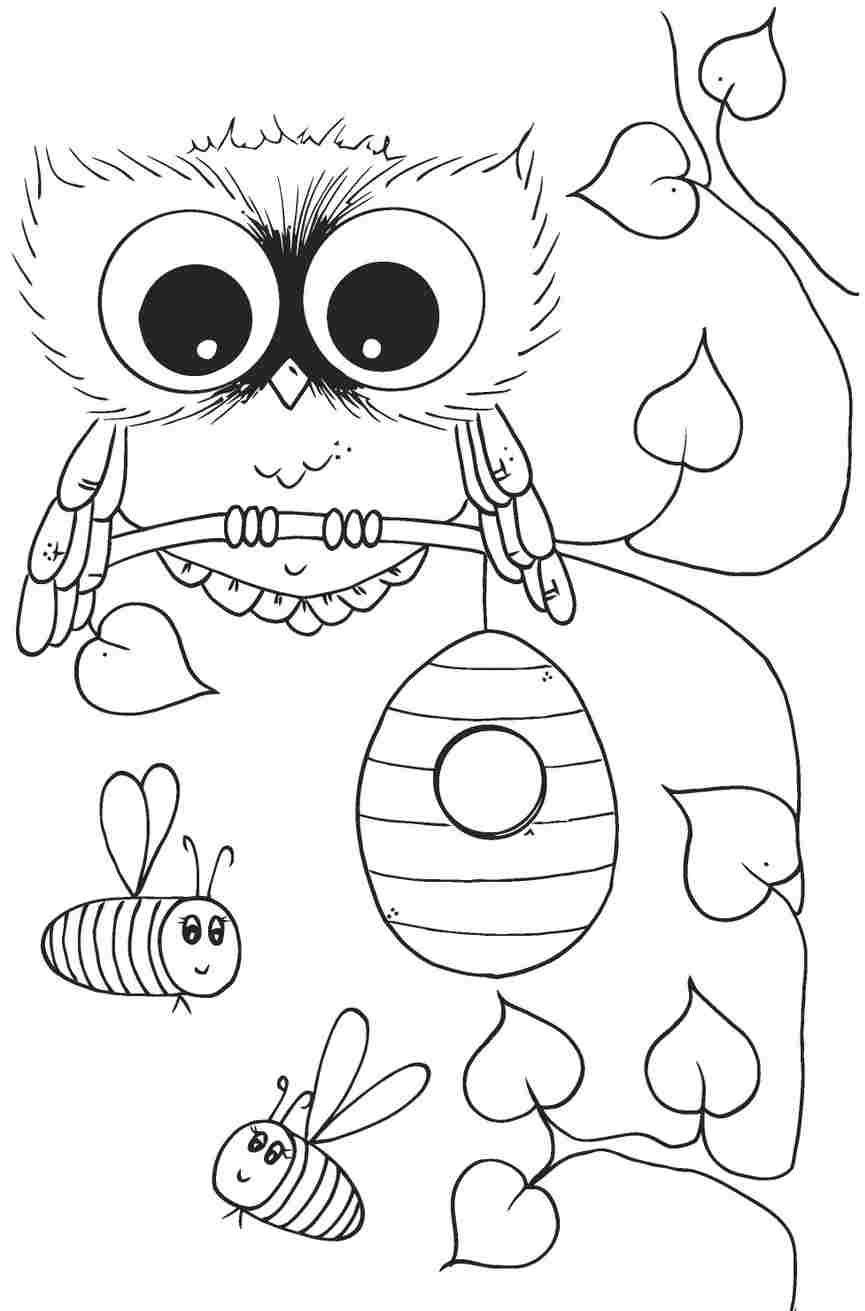 Coloring Pages For Girls Owls
 Girl Owl Coloring Pages Coloring Home