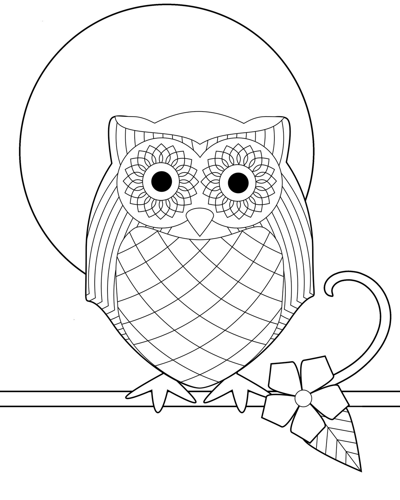 Coloring Pages For Girls Owls
 Free Printable Owl Coloring Pages For Kids