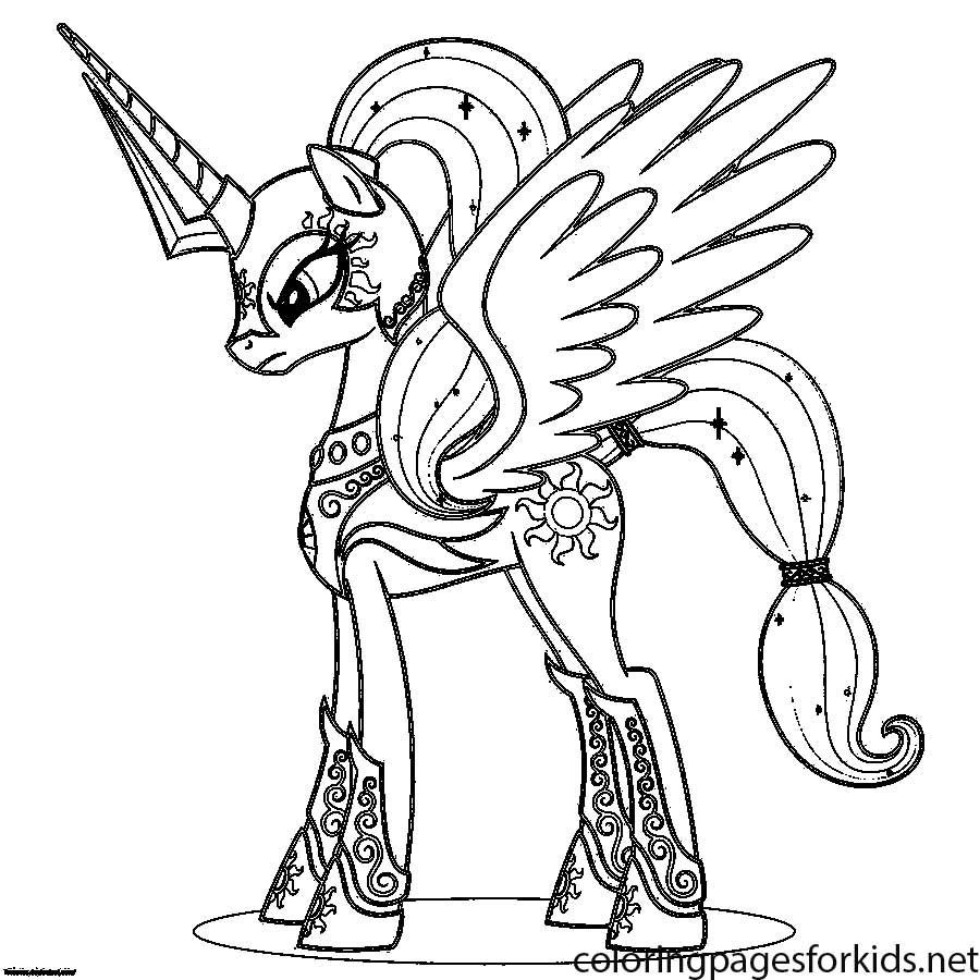 Coloring Pages For Girls Princess Celestia
 princess celestia coloring pages