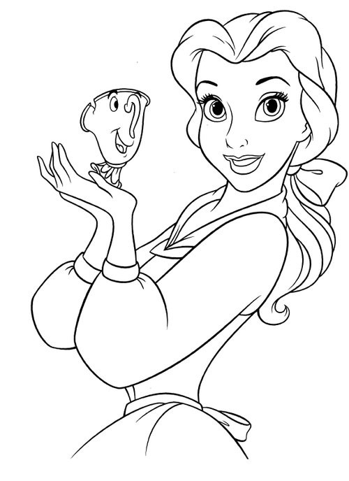 Coloring Pages For Girls Princess
 Disney Princess Coloring Pages Bestofcoloring
