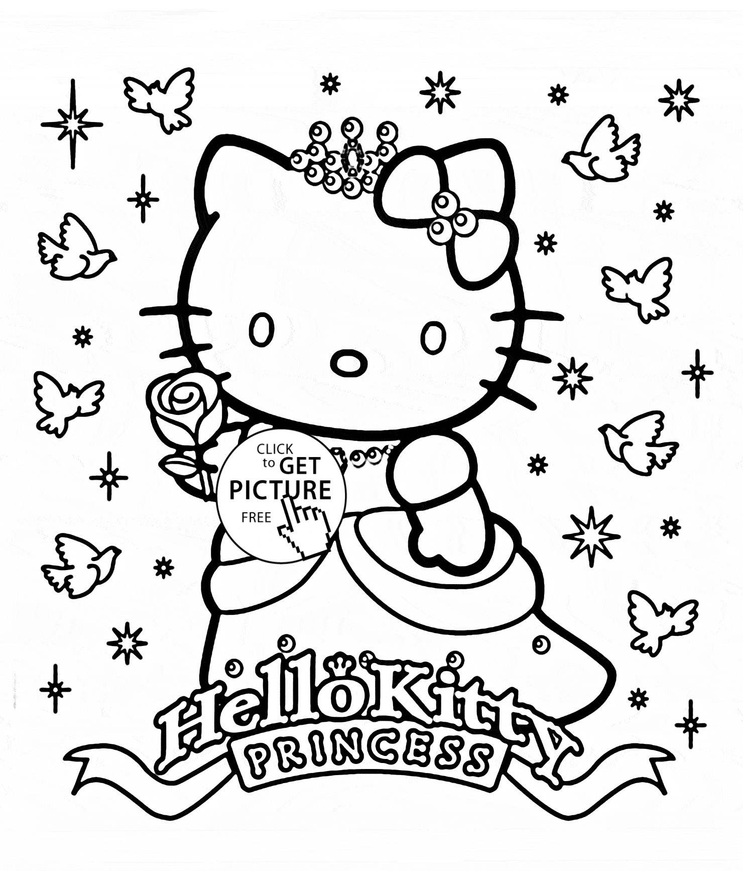 Coloring Pages For Girls Princess
 Princess Coloring Pages To Print For Girls – Color Bros