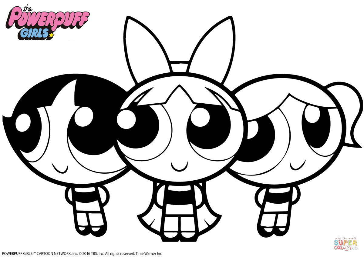 Coloring Pages For Girls The Power Puff Power
 Powerpuff Girls coloring page
