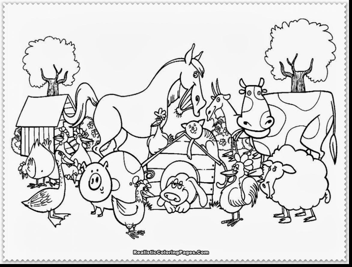 Coloring Pages For Kids Animals
 Free Printable Color Pages Farm Animals The Art Jinni