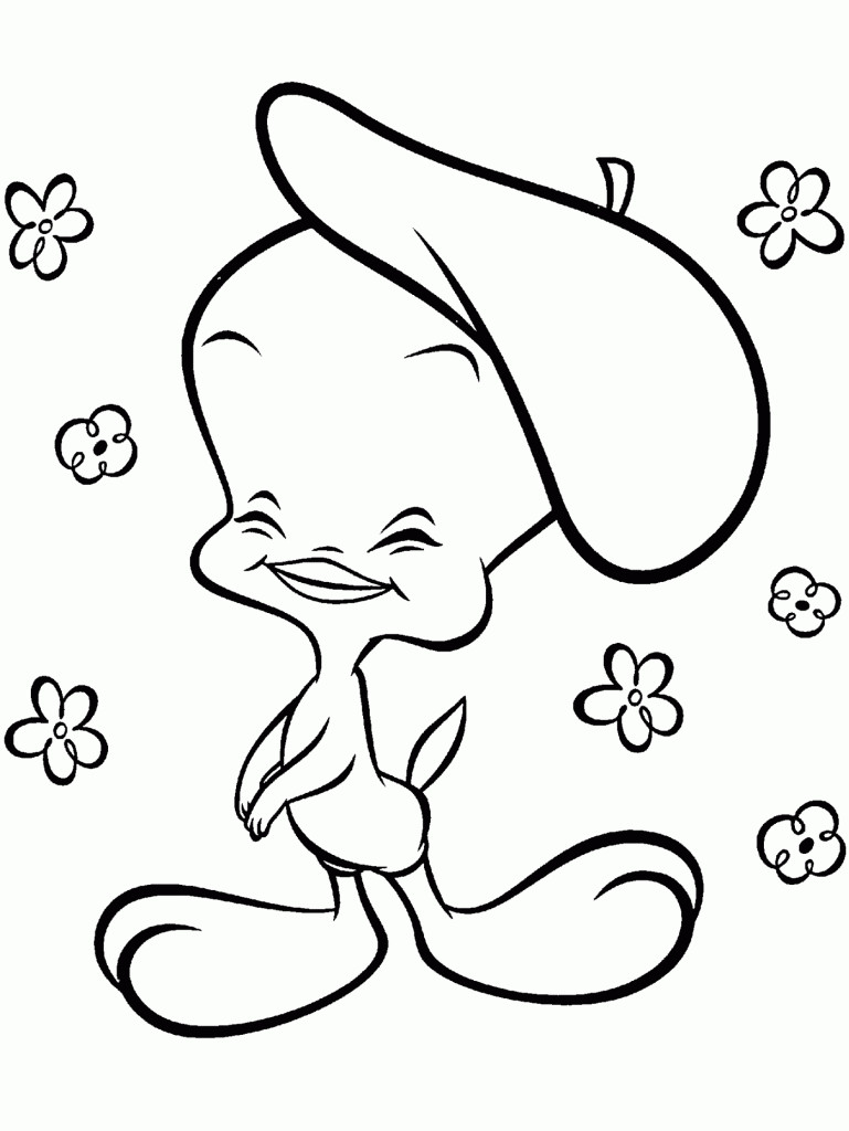 Coloring Pages For Kids Birds
 Free Printable Tweety Bird Coloring Pages For Kids