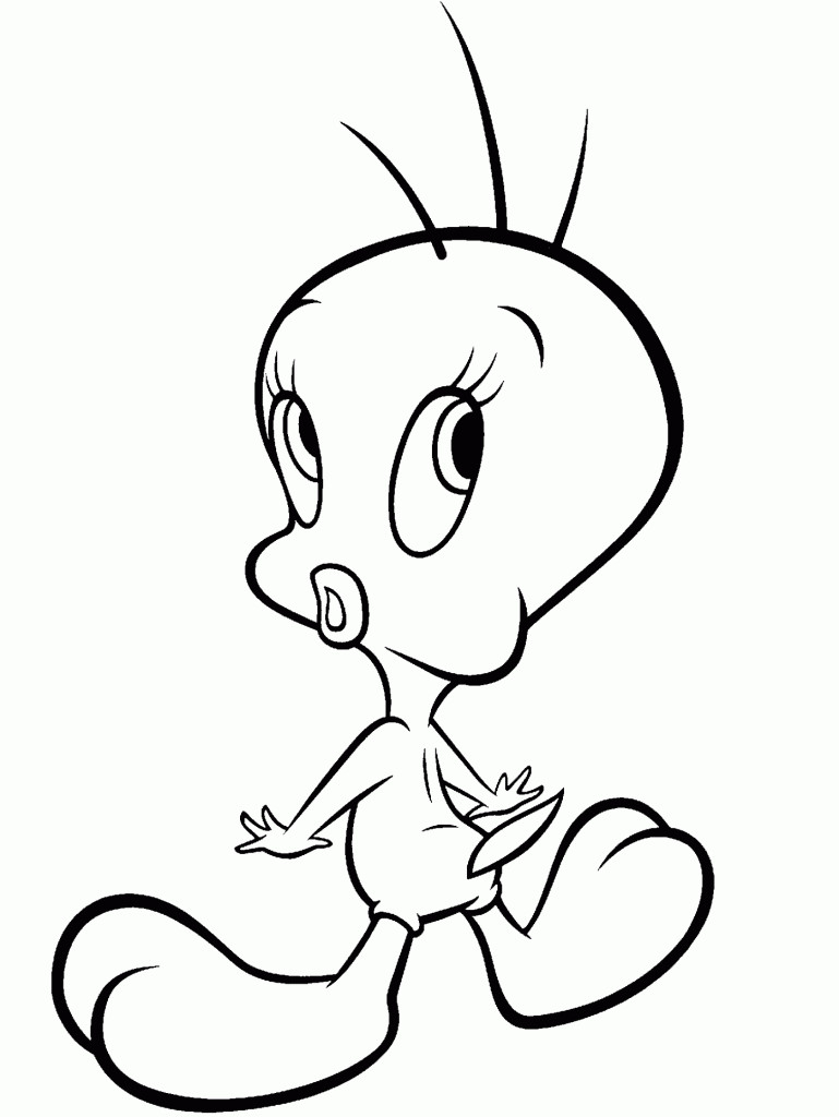 Coloring Pages For Kids Birds
 Free Printable Tweety Bird Coloring Pages For Kids