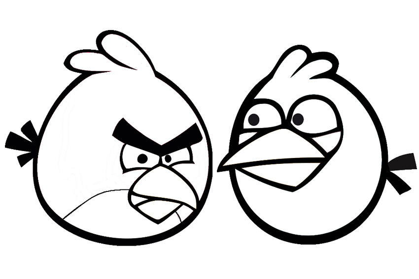 Coloring Pages For Kids Birds
 Angry Birds coloring pages overview with crazy cool birds