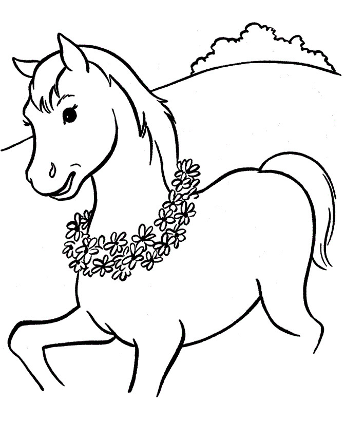 Coloring Pages For Kids Horse
 Free Printable Horse Coloring Pages For Kids