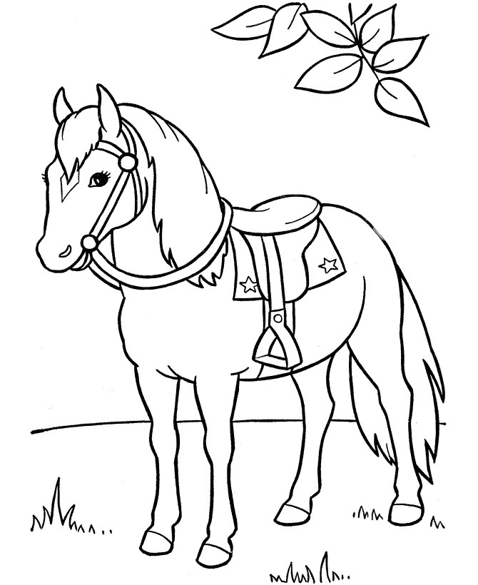 Coloring Pages For Kids Horse
 Free Printable Horse Coloring Pages For Kids