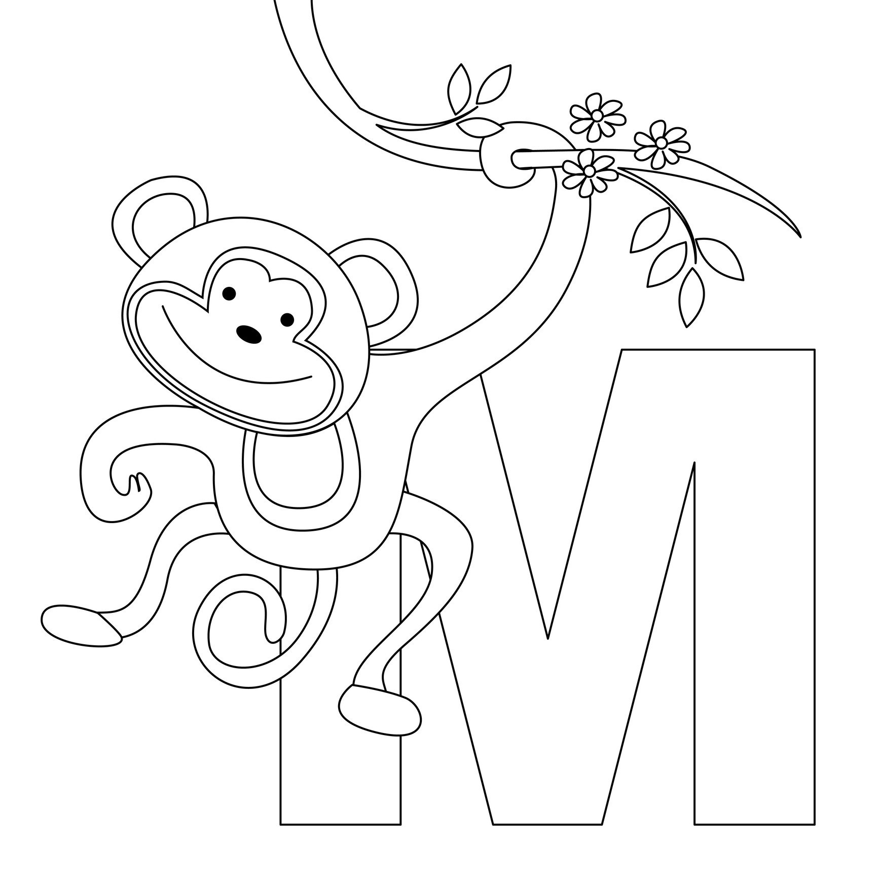 Coloring Pages For Kids Letters
 Free Printable Alphabet Coloring Pages for Kids Best