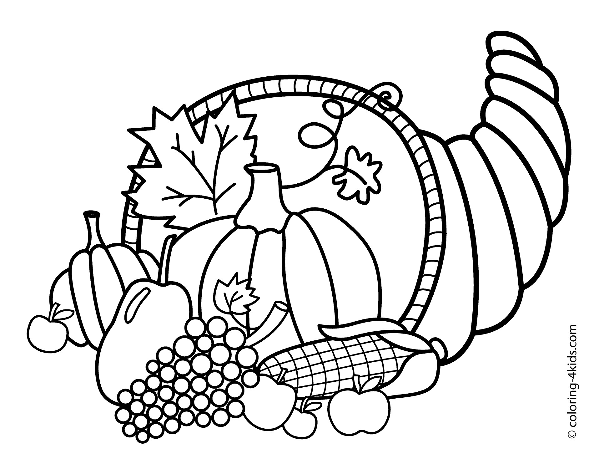 Coloring Pages For Kids Thanksgiving
 15 coloring pages of thanksgiving Print Color Craft