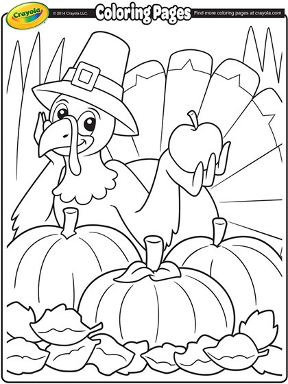 Coloring Pages For Kids Thanksgiving
 Thanksgiving Turkey Cartoon Coloring Page