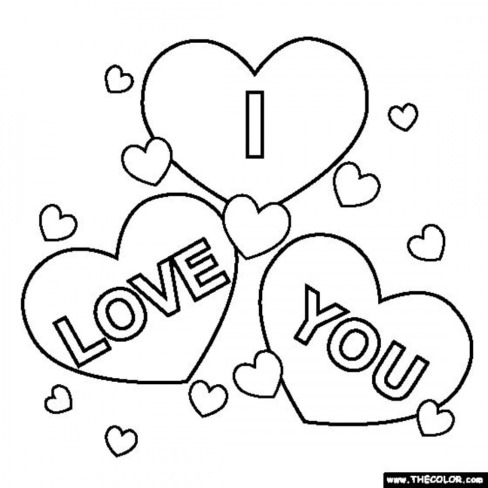 Coloring Pages For Kids That You Can Color Online
 Get This Free I Love You Coloring Pages for Kids yy6l0