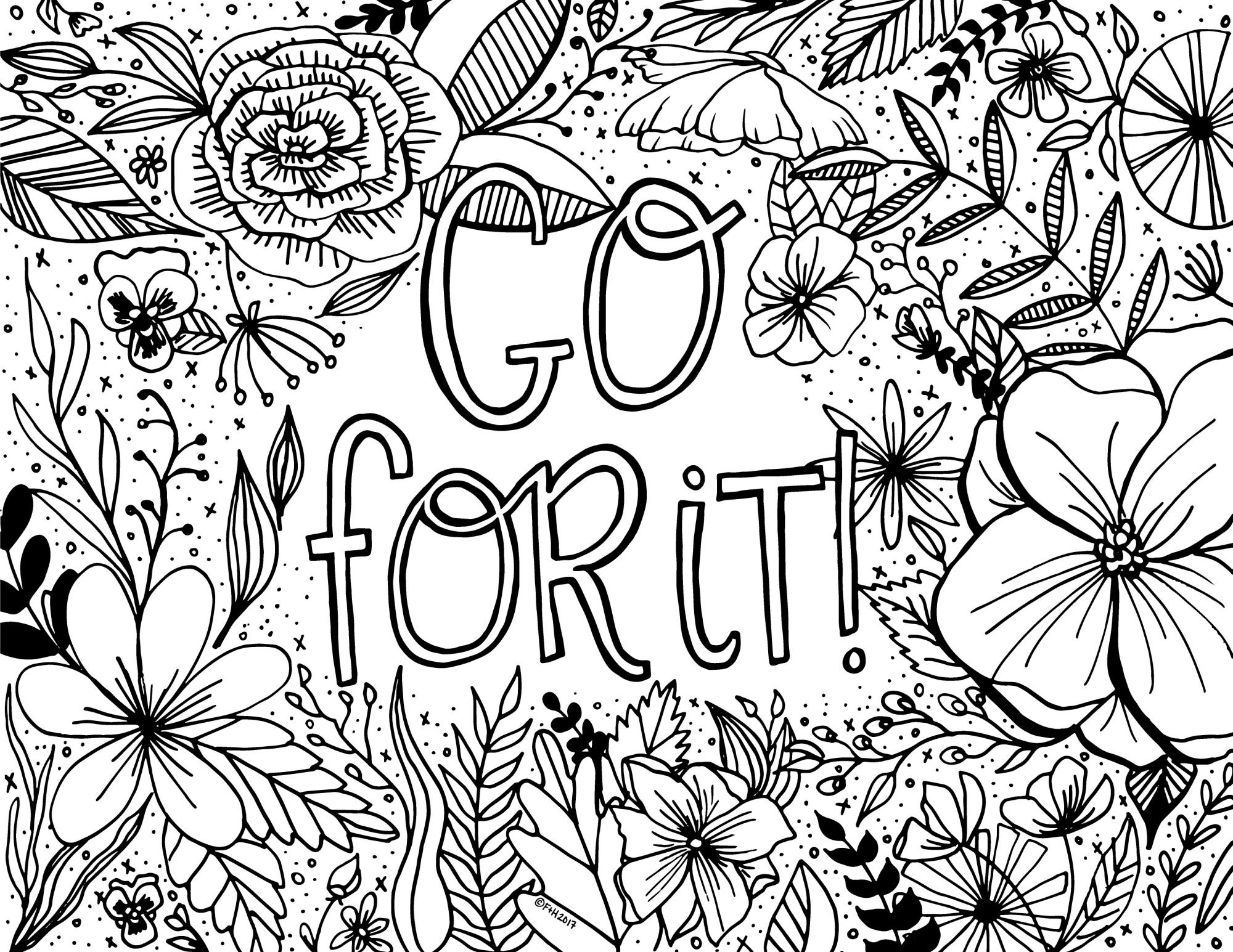 Coloring Pages For Kids That You Can Color Online
 Free Encouragement Coloring Page Printable