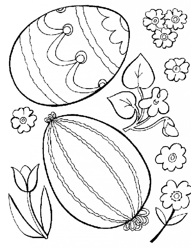 Coloring Pages For
 Free Printable Easter Egg Coloring Pages For Kids