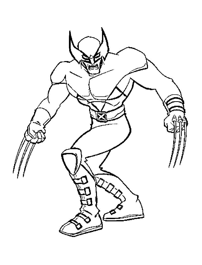 Coloring Pages For Men
 Free Printable X Men Coloring Pages For Kids