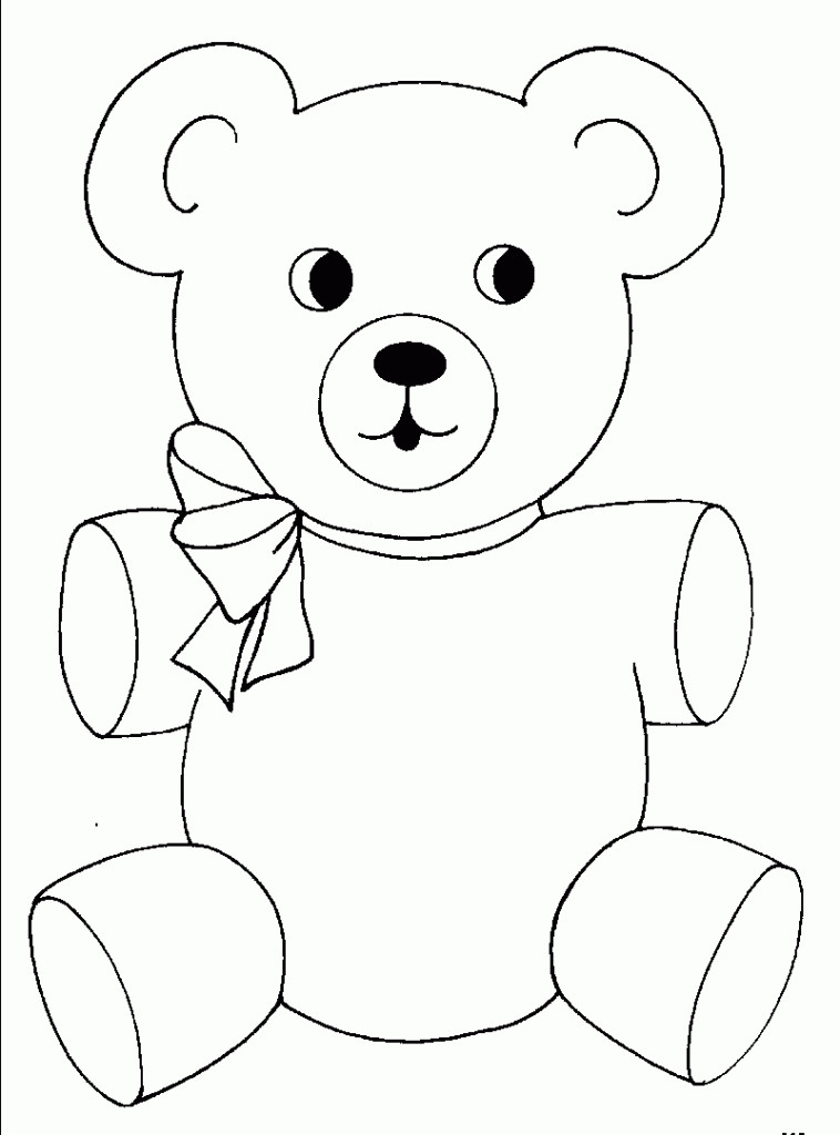 Coloring Pages For Preschool
 Bear Coloring Pages Preschool and Kindergarten