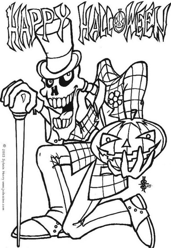 Coloring Pages For Teens Creapy
 20 Fun Halloween Coloring Pages for Kids Hative