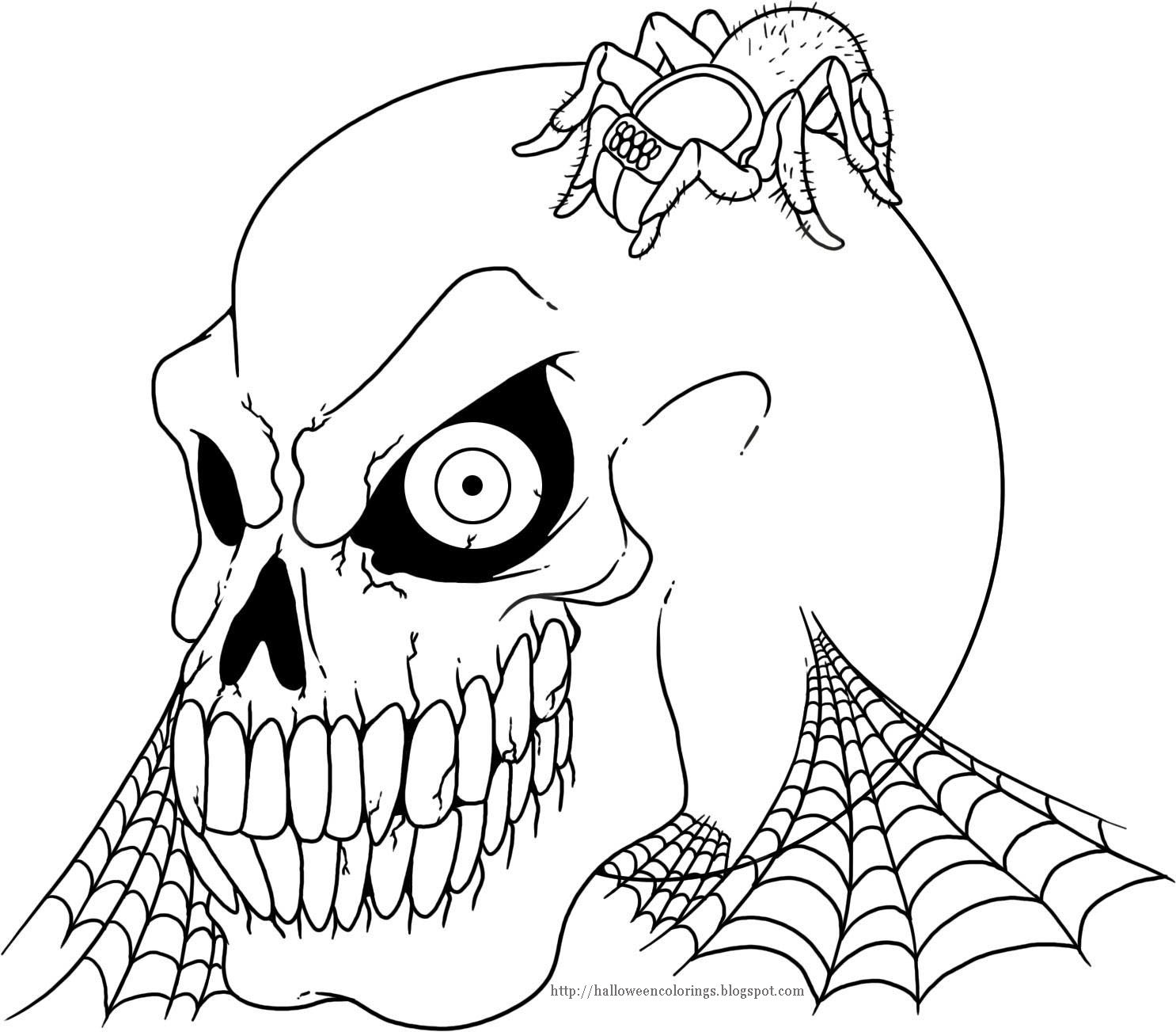 Coloring Pages For Teens Creapy
 HALLOWEEN COLORINGS
