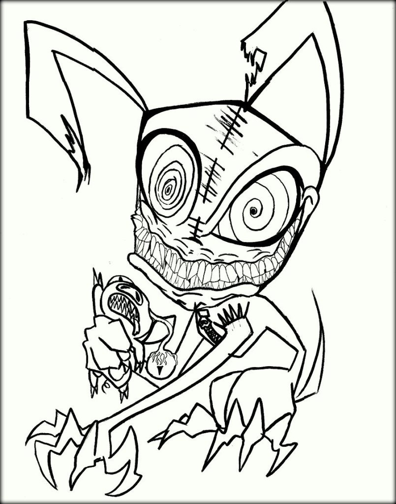 Coloring Pages For Teens Creapy
 Free Printable Scary Coloring Pages For Adults Color Zini
