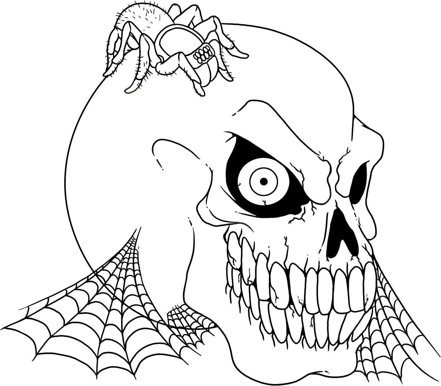 Coloring Pages For Teens Creapy
 Scary Halloween Coloring Pages For Teens Coloring Home