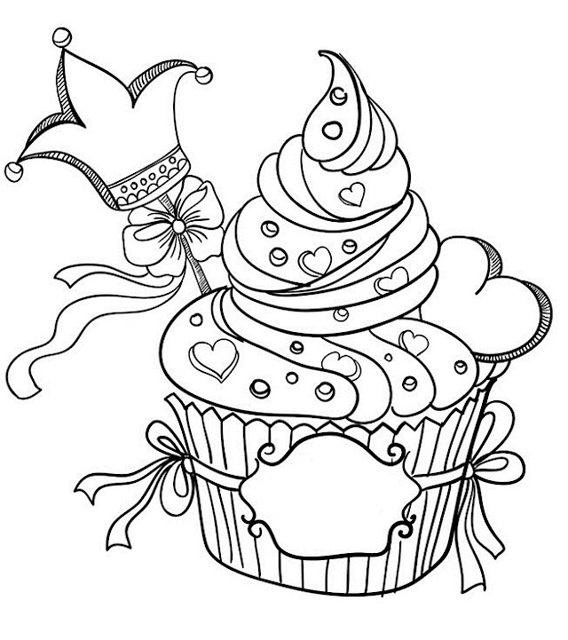 Coloring Pages For Teens Cupcakes
 Cupcake Coloring Pages coloringcks