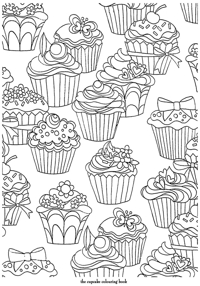 Coloring Pages For Teens Cupcakes
 20 Free Adult Colouring Pages The Organised Housewife
