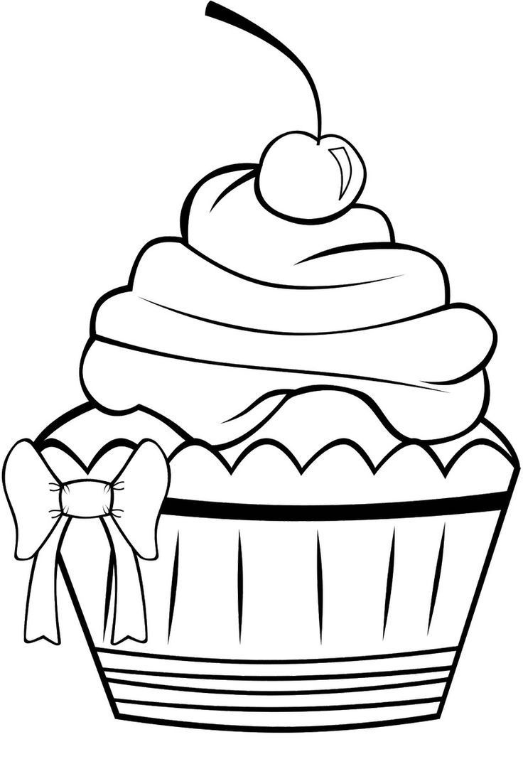 Coloring Pages For Teens Cupcakes
 Cupcake Coloring Page Coloring Home