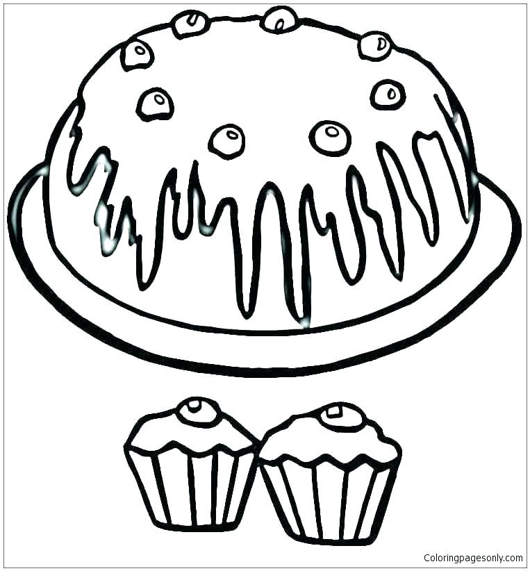 Coloring Pages For Teens Cupcakes
 Free Printable Cupcake Cupcake Coloring Page