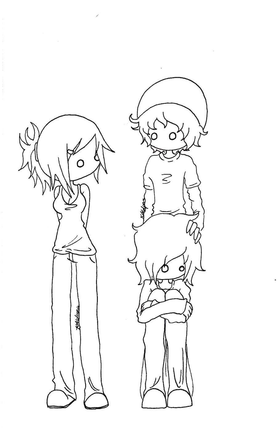 Coloring Pages For Teens Emo Anime
 Emo Coloring Pages coloringsuite
