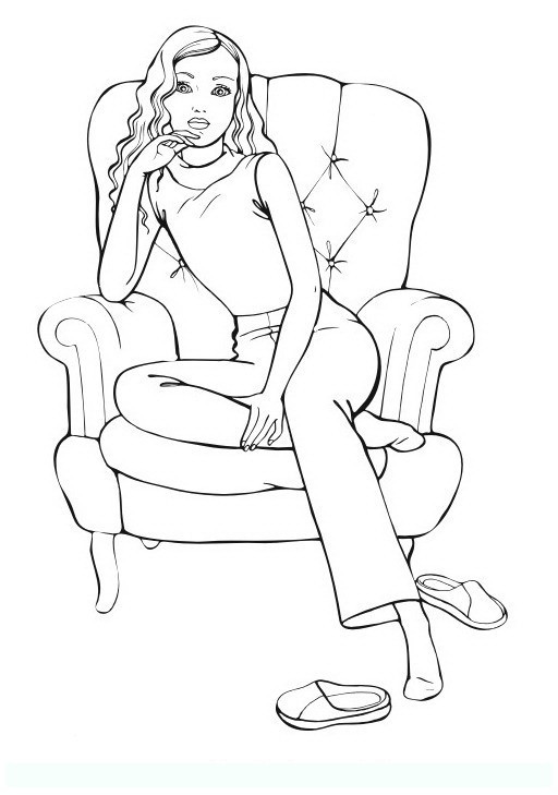 Coloring Pages For Teens Fashion
 fashion 5 Teens and adults coloring pages