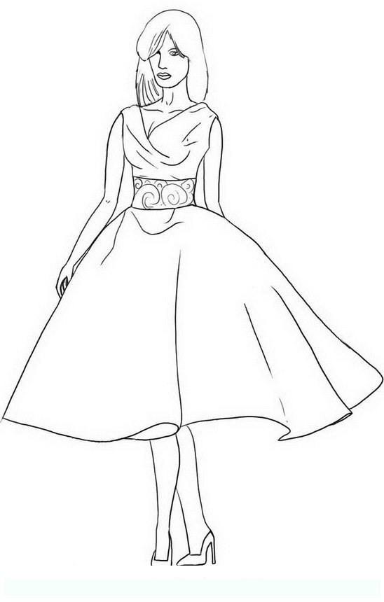 Coloring Pages For Teens Fashion
 fashion Teens and adults coloring pages