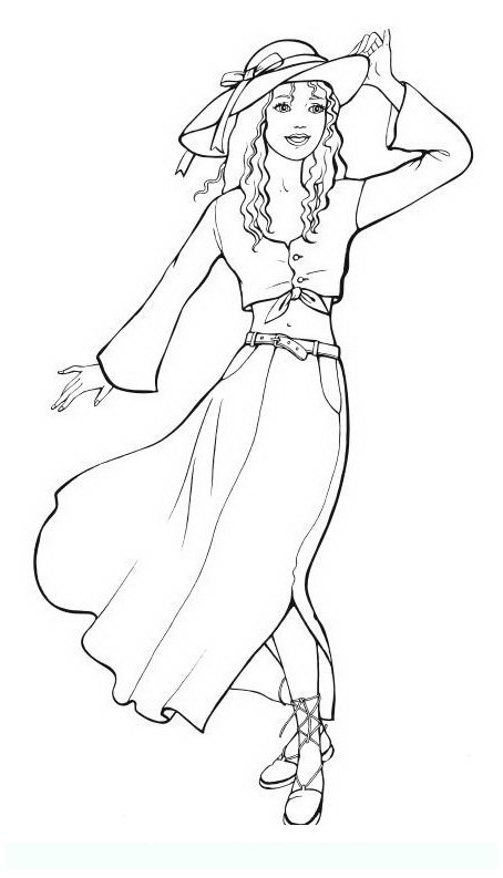 Coloring Pages For Teens Fashion
 fashion 6 Teens and adults coloring pages