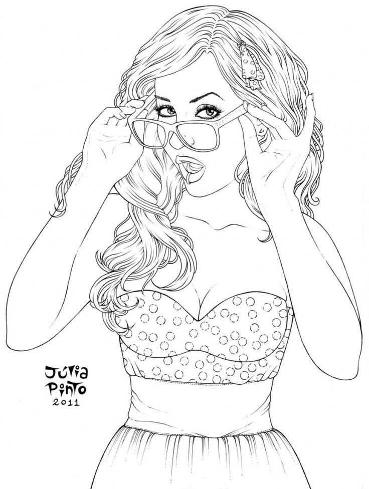 Coloring Pages For Teens Girl In A Bun
 tumblr coloring pages