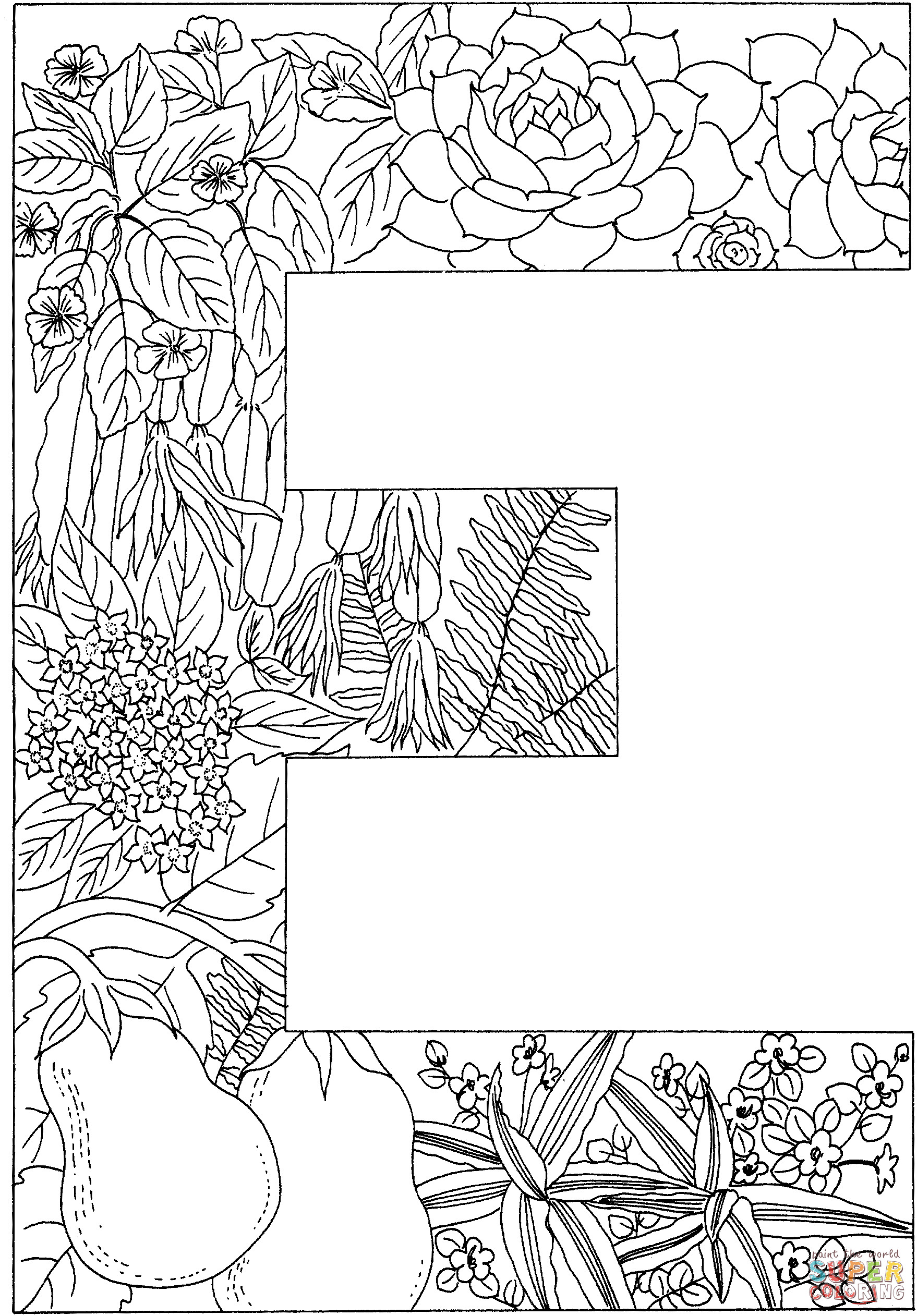 Coloring Pages For Teens Letter E
 Kolorowanka Litera E