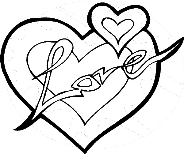 Coloring Pages For Teens Locked Heart
 Heart Coloring Pages For Teenagers