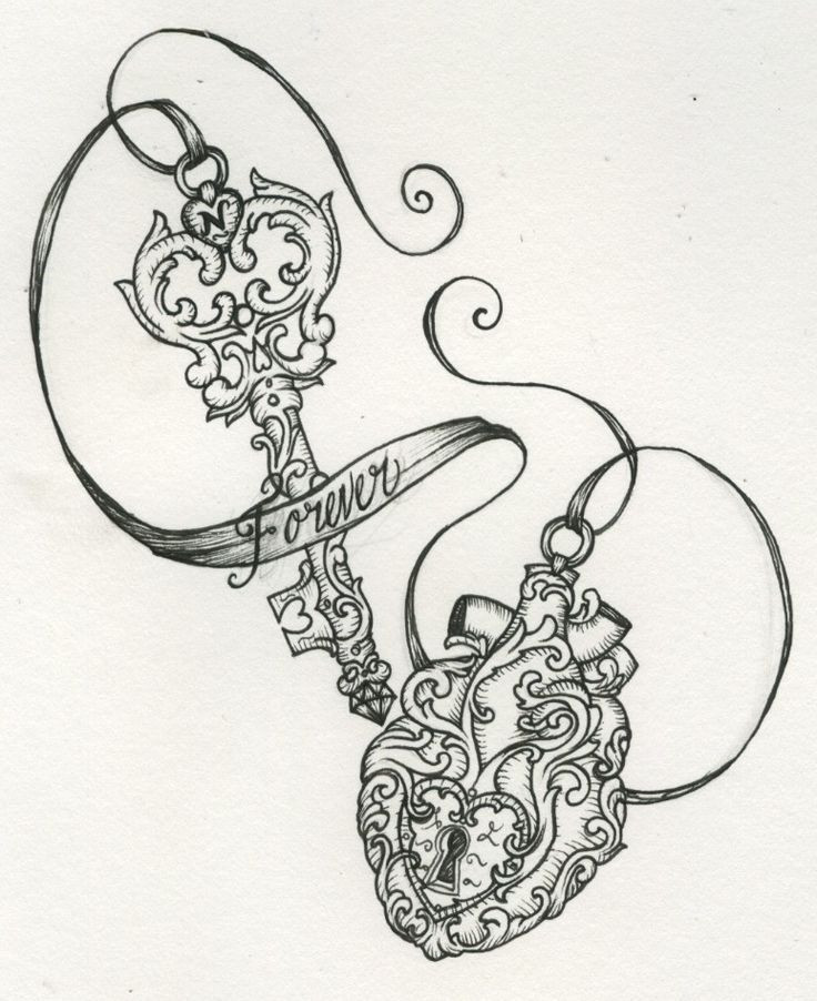 Coloring Pages For Teens Locked Heart
 7 Lock And Key Tattoo Designs And Ideas