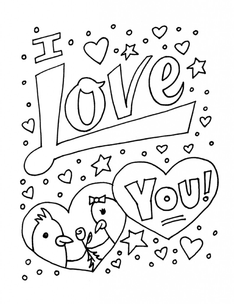 Coloring Pages For Teens Love
 I Love You Coloring Pages for Teenagers Printable