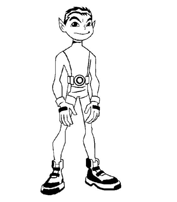 Coloring Pages For Teens No Boys
 teen titans beast boy drawing Google Search