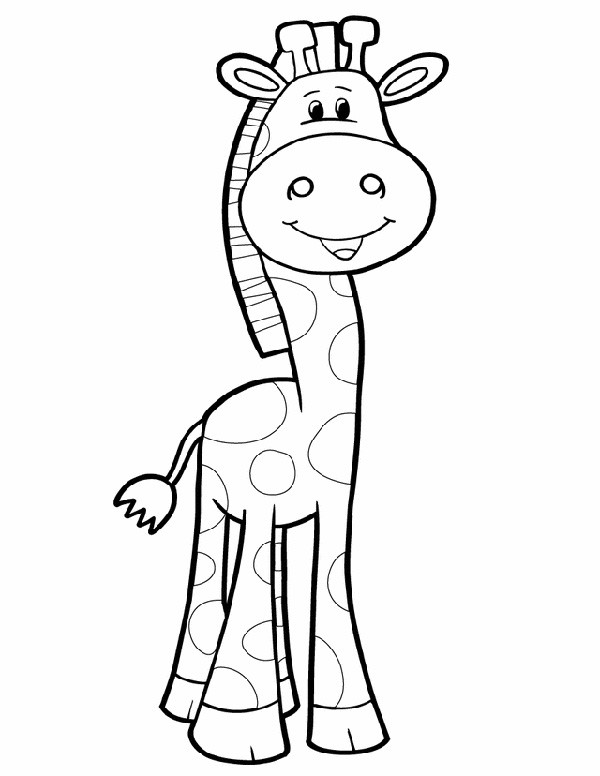 Coloring Pages For Teens Of Zebra And Giraffe Together
 Animal coloring pages for kids Safari friends