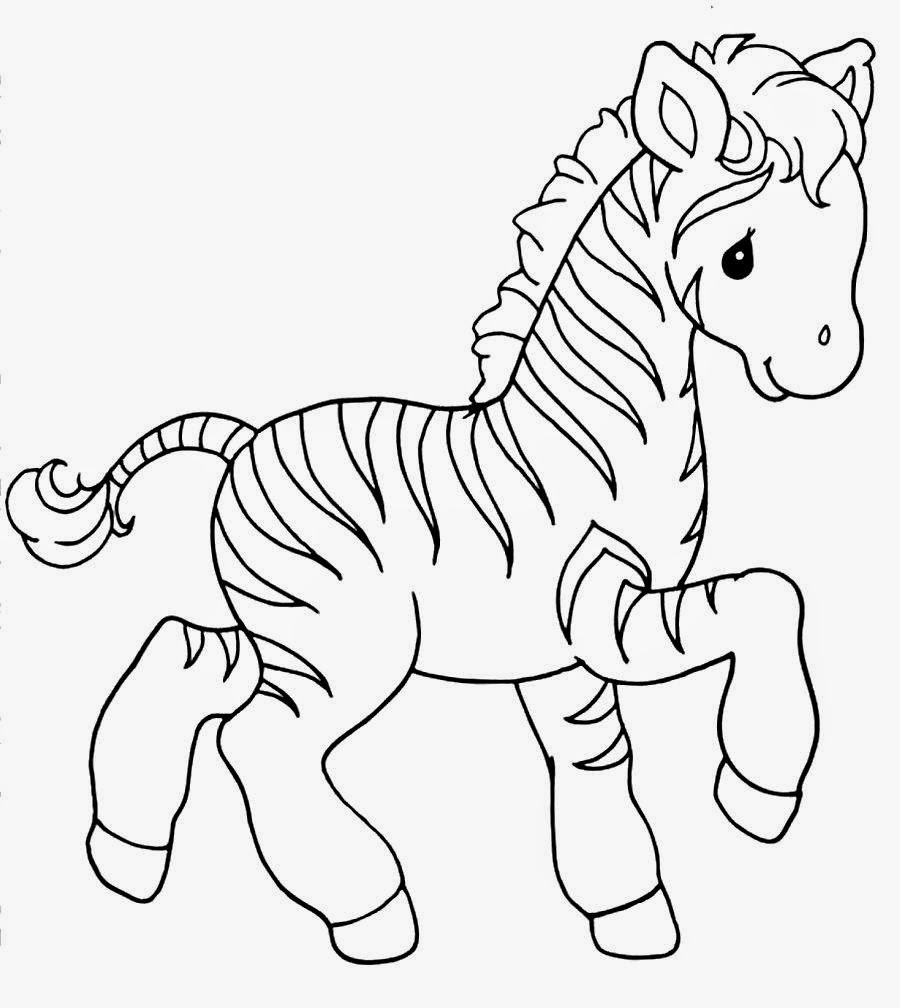 Coloring Pages For Teens Of Zebra And Giraffe Together
 Free Animal Baby Zebra Coloring Pages