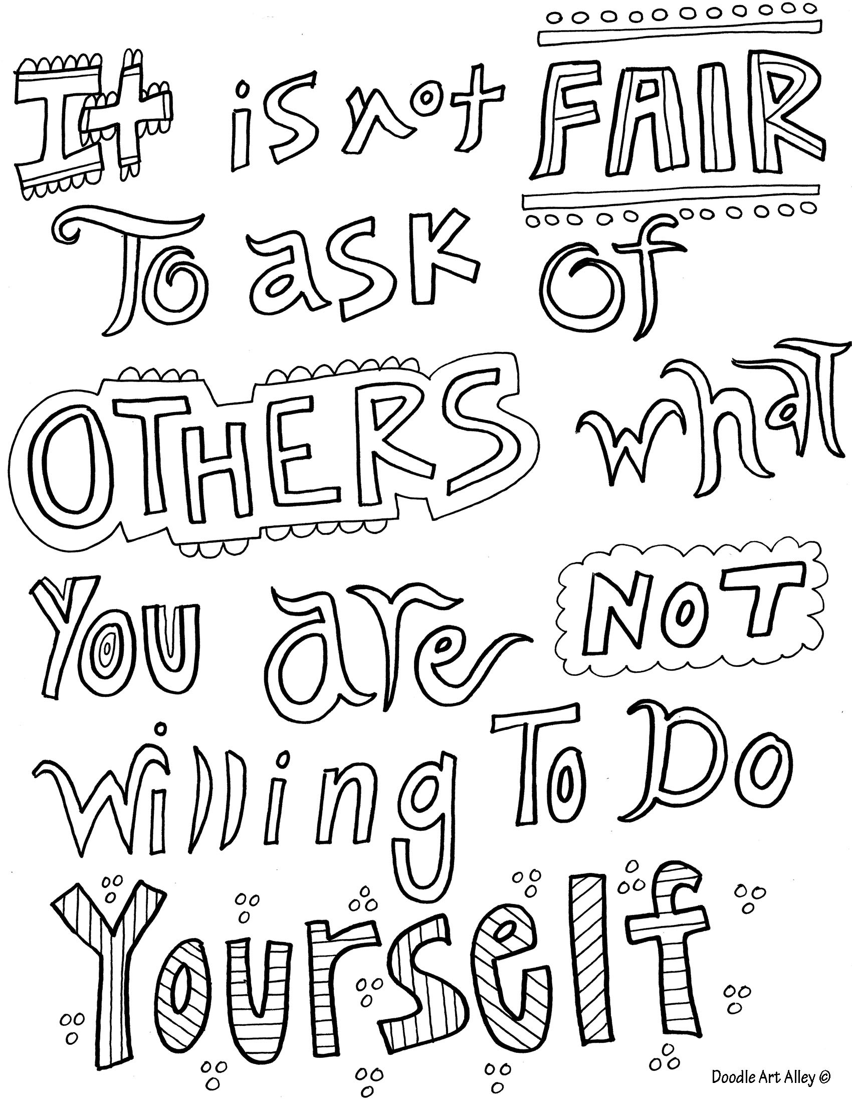 Coloring Pages For Teens Quotes
 Inspirational Quotes Coloring Pages Page Image Clipart